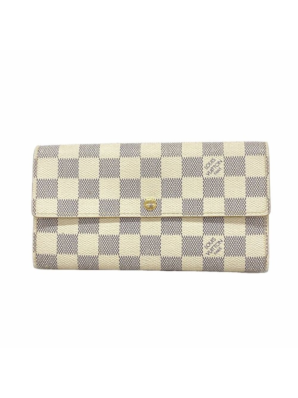 Louis Vuitton Wallet Damier Azur Portefeuille Sarah White